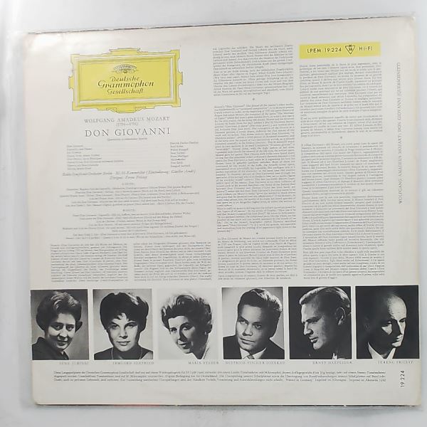 Fischer-Dieskau D./Kohn K./Jurinac S./Radio-Symphonie-Orchester Berlin (dir. Fricsay F.) — Mozart - Don Giovanni (Opernquerschnitt / Excerpts) (Моцарт)