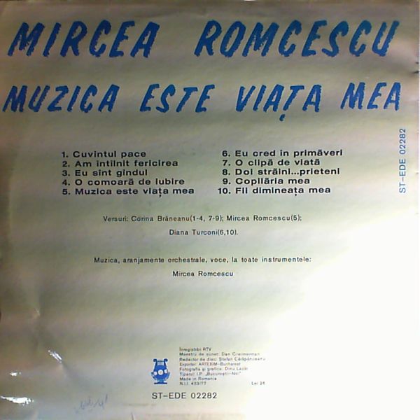 Mircea Romcescu — Muzica Vita Mea