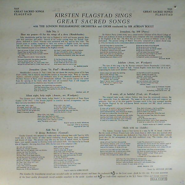Flagstad K./Boult Adrian — Great sacred songs