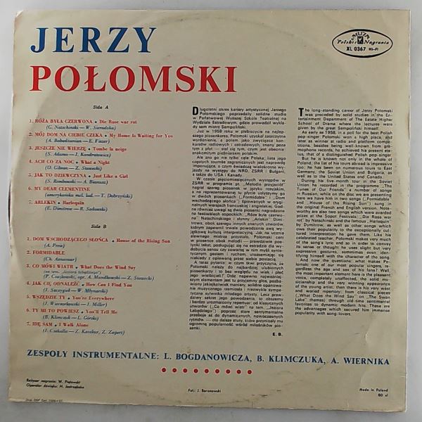 Polomski Jerzy — Polomski Jerzy Spiewa