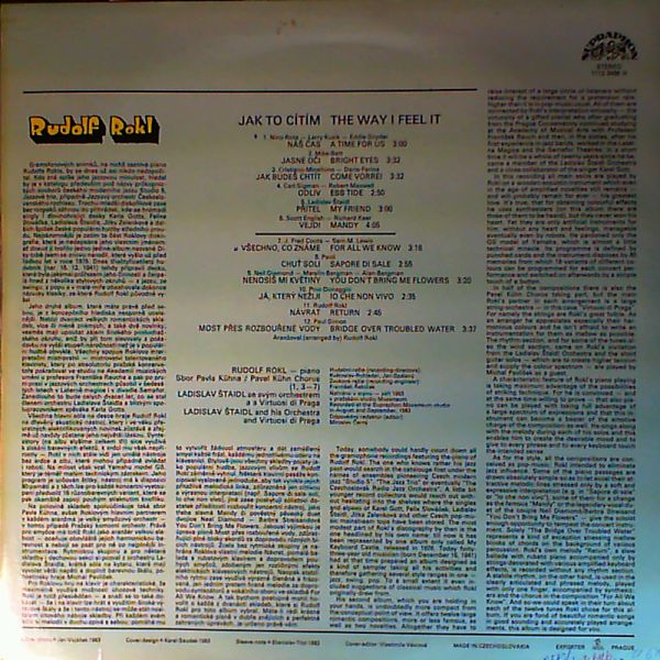 Rokl Rudolf — Way I Feel...and play it