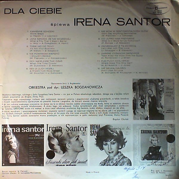 Santor Irena — Dla ciebie