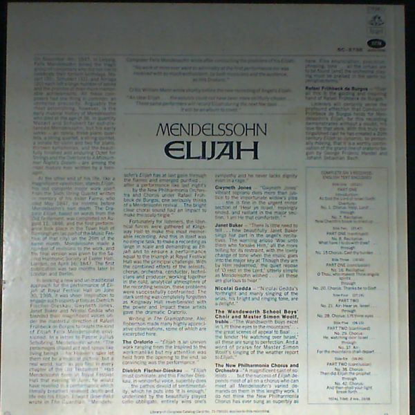Fruhbeck De Burgos Rafael (con.) — Mendelssohn: Elijah