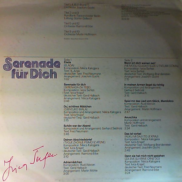Serfezi Ivica — Serenade Fur Dich