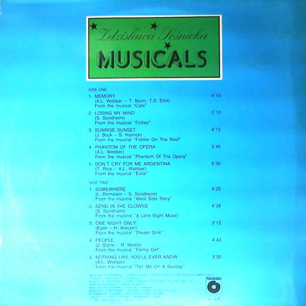 Sosnicka Zdzislawa — Musicals