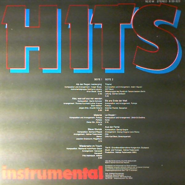 Various Artists — Hits instrumental