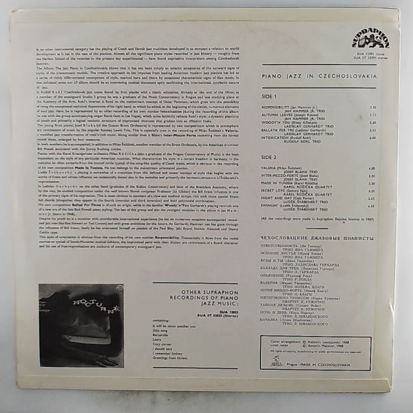 Various Artists — Piano Jazz In Czechoslovakia
