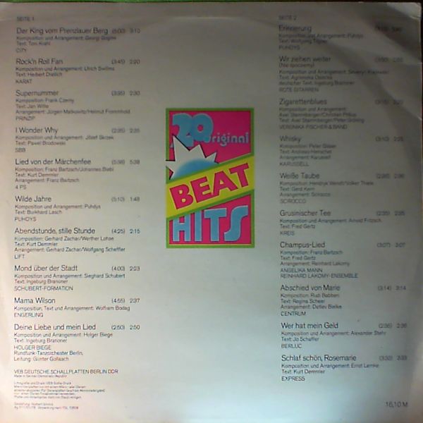Various artists (Beat Hits) — Original 20
