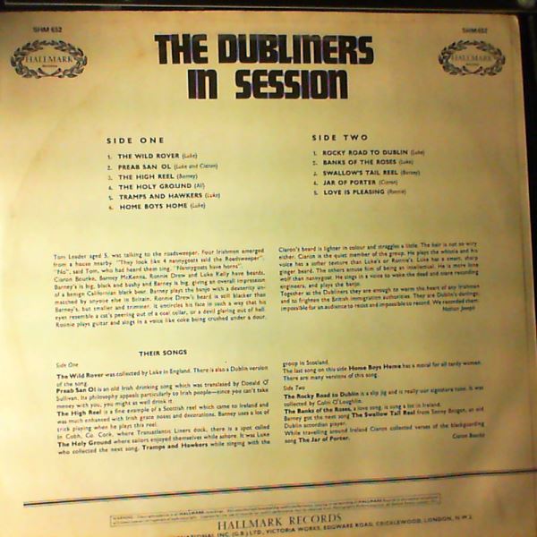Dubliners — Dubliners In Session