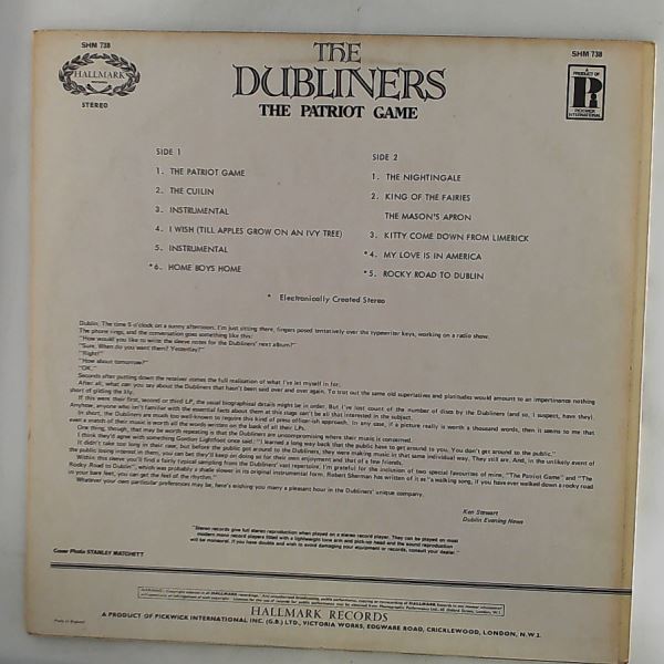 Dubliners — Patriot Game