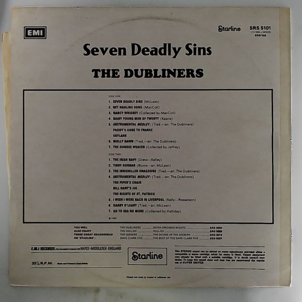 Dubliners — Seven Deadly Sins