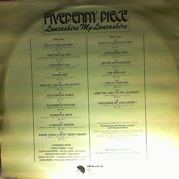 Fivepenny Piece — Lancashire, My Lancashire