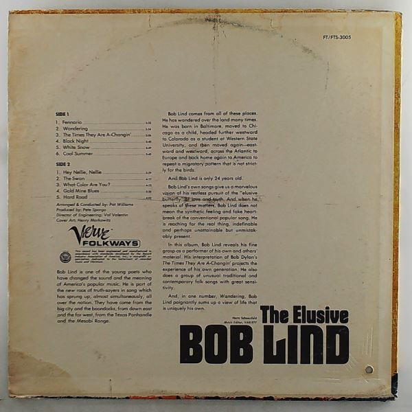 Lind Bob — Elusive Bob Lind