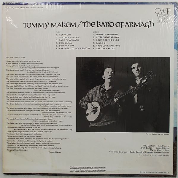 Makem Tommy — Bard Of Armagh
