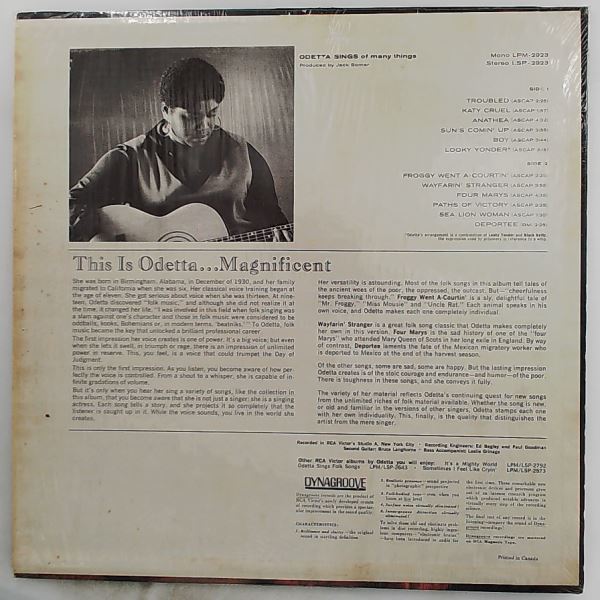 Odetta — Odetta Sings Of Many Things