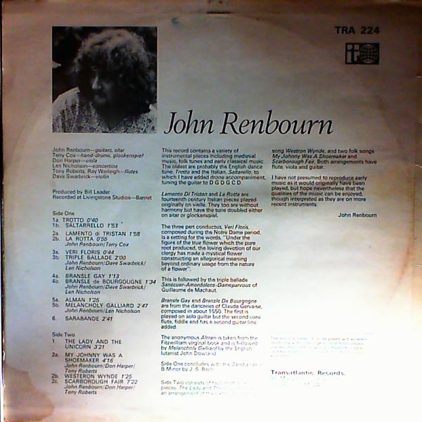 Renbourn John — Lady And The Unicorn