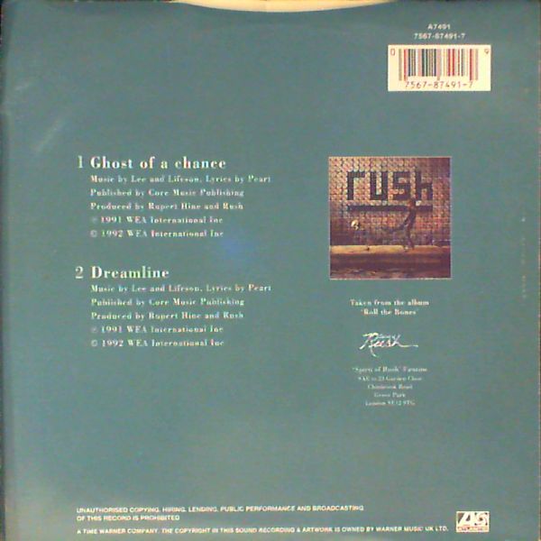 Rush — Ghost Of A Chance