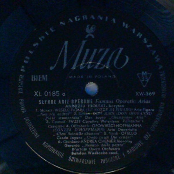 Hiolski Anrezej — Famous operatic arias