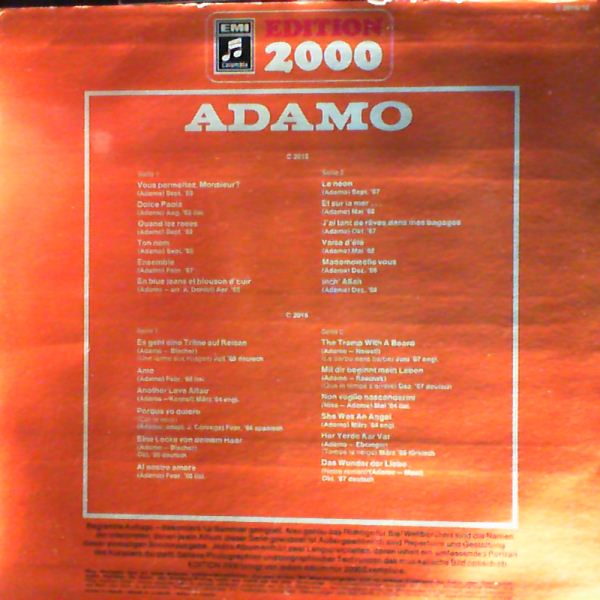 Adamo (Adamo Salvatore) — Edition 2000