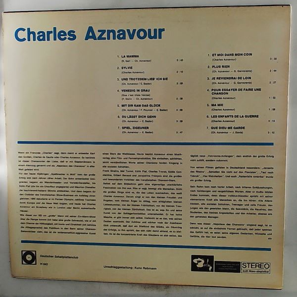 Charles Aznavour — Die Geliebte Stimme