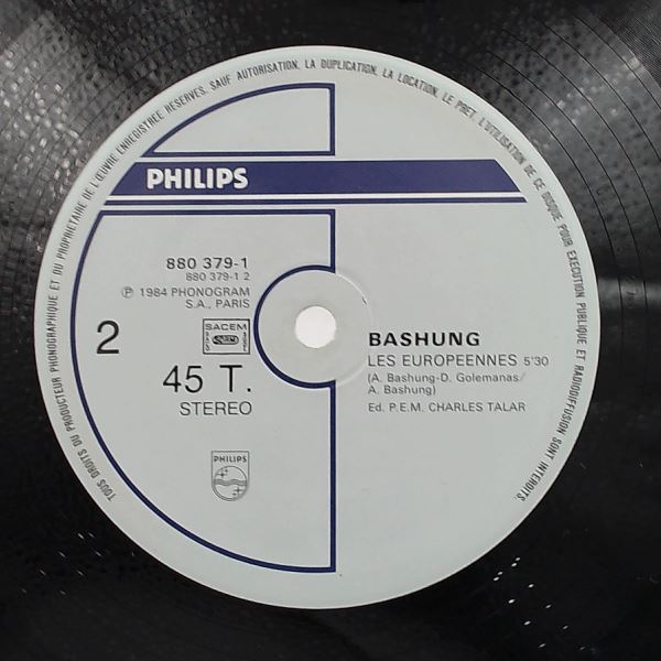 Bashung Alain — S.O.S. Amor / Les Europeennes