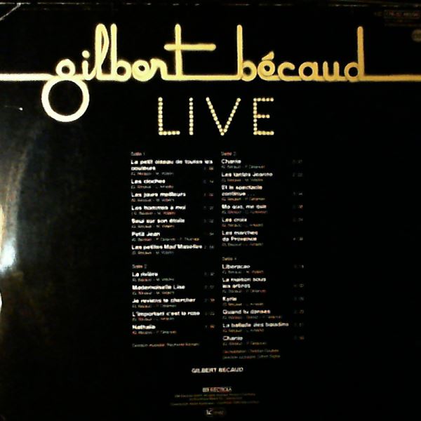 Becaud Gilbert — Live