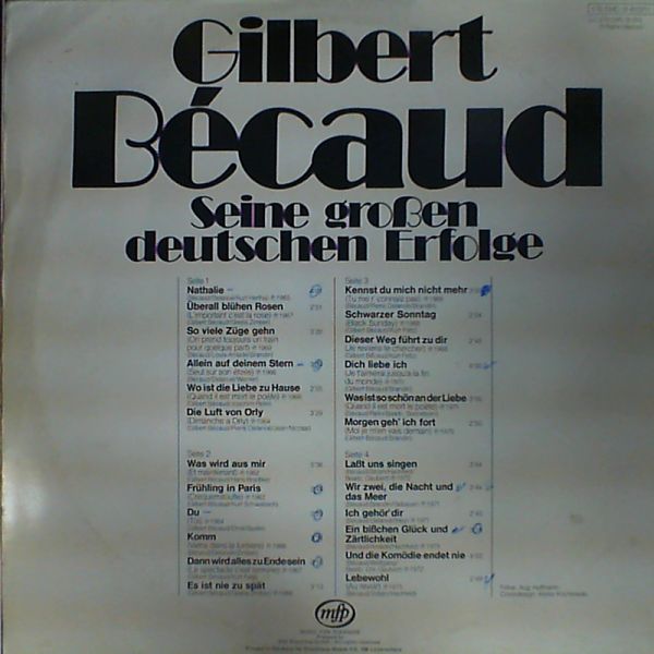Becaud Gilbert — Seine grossen deutschen erfogle