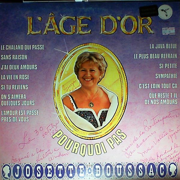 Boussac Josette — L'Age D'Or pourquoi pas