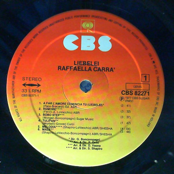 Carra Raffaella — Liebelei (A Far L'Amore Comincia Tu)