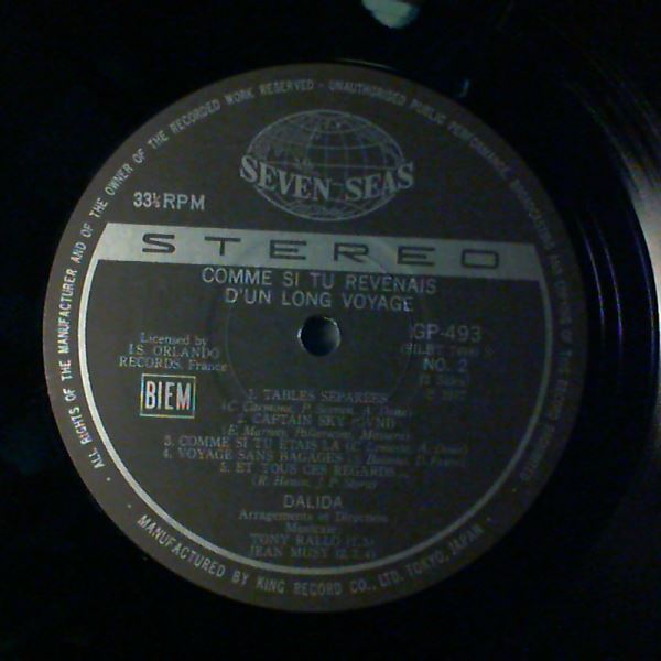 Dalida — Comme Si Tu Revenais D'un Long Voyage