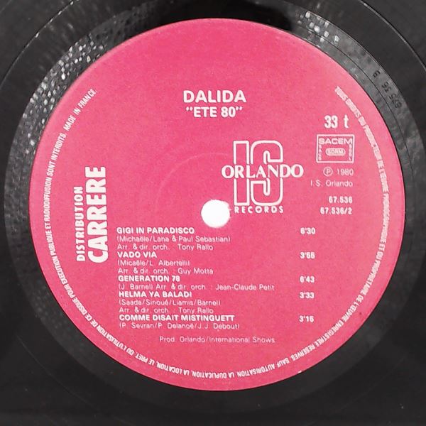 Dalida — Ete 80 - Rio Do Brasil