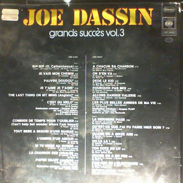 Dassin Joe — Grand Succes vol. 3