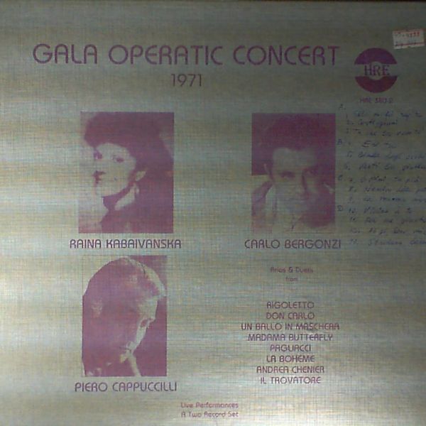 Kabaivanska Raina — Gala operatic concert 1971