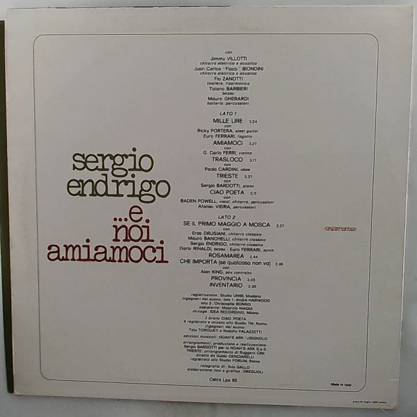 Endrigo Sergio — E Noi Amiamoci