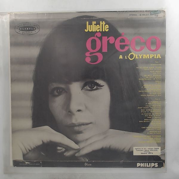 Greco Juliette — A L'Olympia