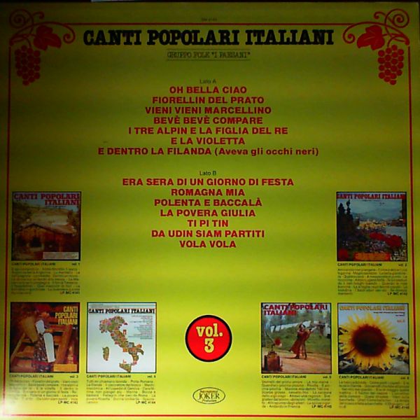 I Paesani — Canti Popolari Italiani - Vol. 3