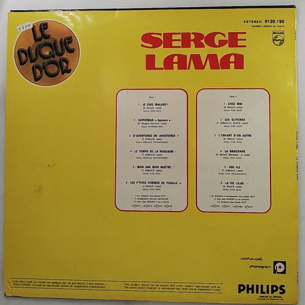 Lama Serge — Le Disque D'Or