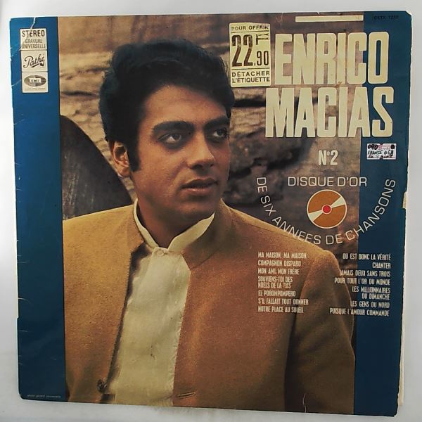 Macias Enrico — Disque D'Or De Six Annees De Chansons No 2