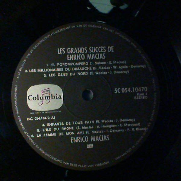 Macias Enrico — Les Grands Succes De Macias Enrico