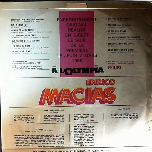 Macias Enrico — Olympia `68