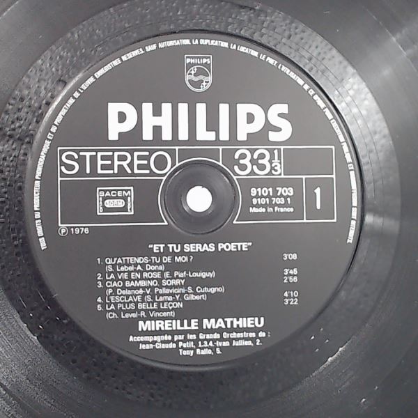 Mathieu Mireille — Et Tu Seras Poete (feat. "Ciao Bambino, Sorry")
