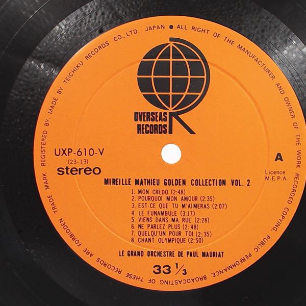 Mathieu Mireille — Golden Collection Vol. 2