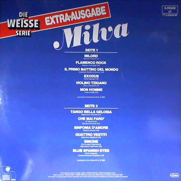 Milva — Extra-Ausgabe