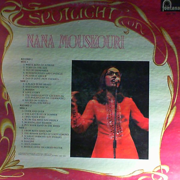 Mouskouri Nana — Sportlight on nana Mouskouri