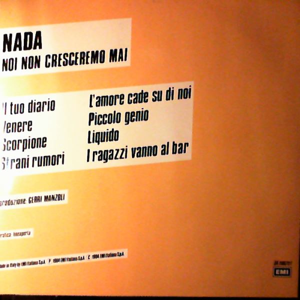 Nada — Noi Non Cresceremo Mai
