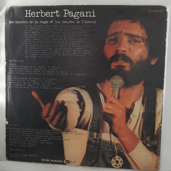 Pagani Herbert — Les Annees De La Rage Et Les Heures De L'Amour