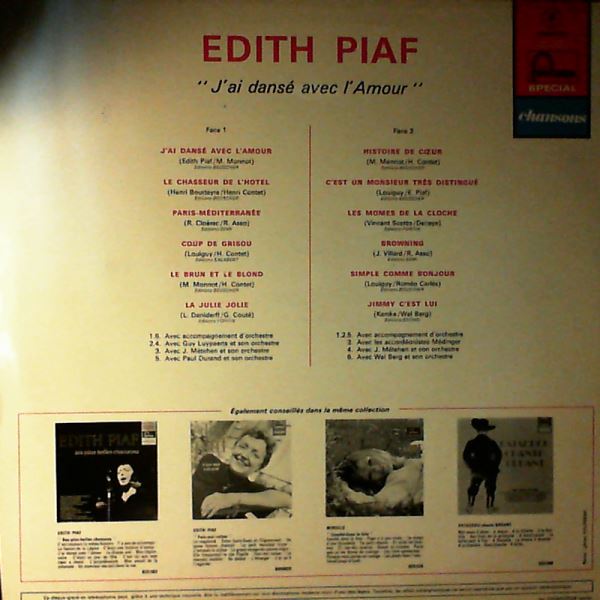 Piaf Edith — J'ai Danse Avec L'amour