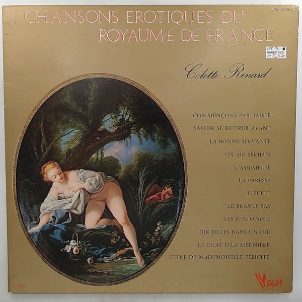 Renard Colette — Chansons Erotiques Du Royaume De France