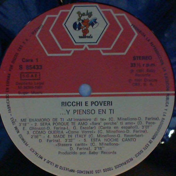 Ricchi & Poveri — ...Y Pienso En Ti
