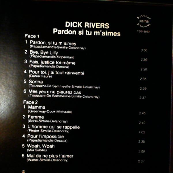 Rivers Dick — Pardon Si Tu M'aimes